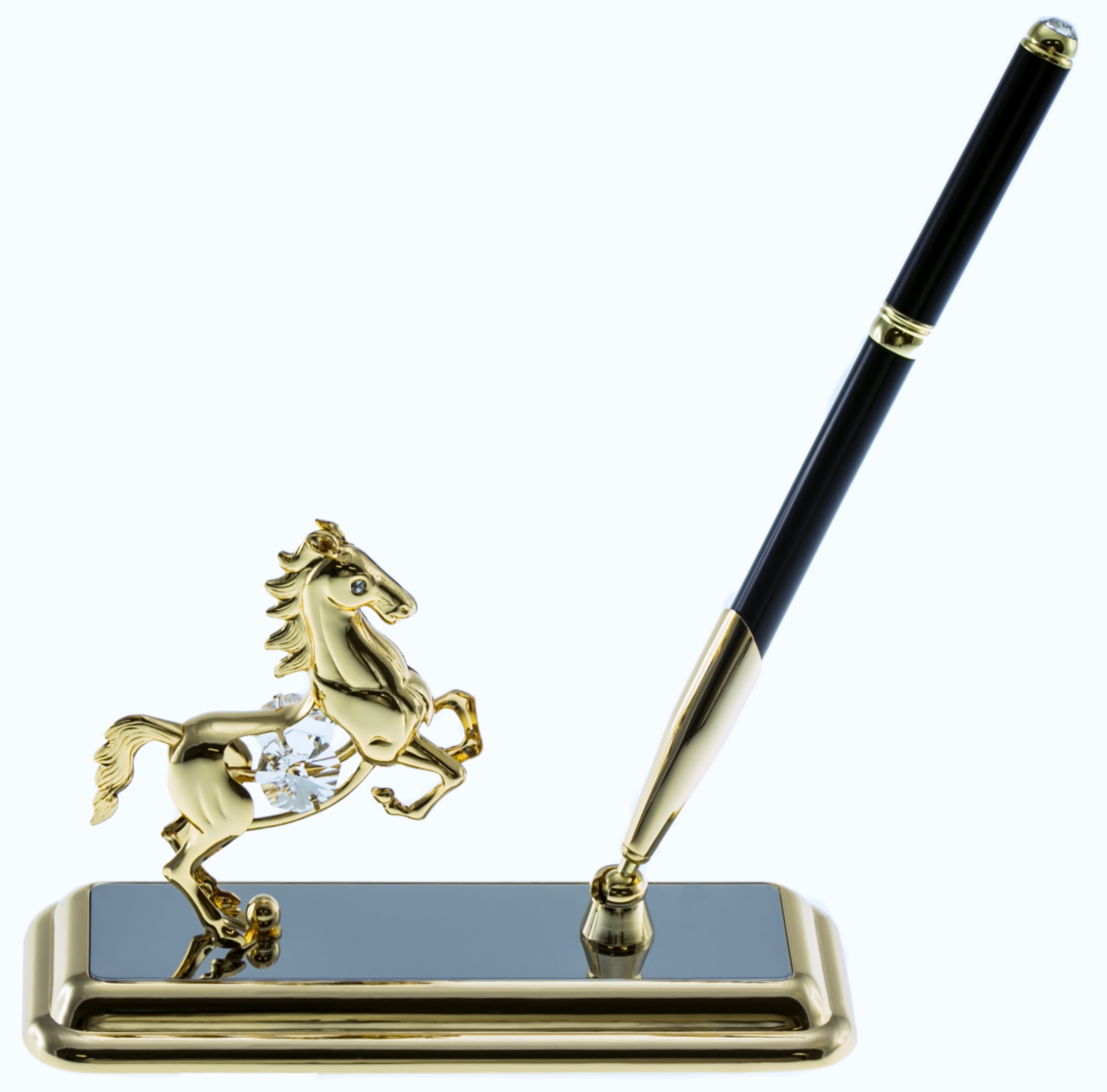 HORSE GOLD PEN SET - Crystal Blue Inc.